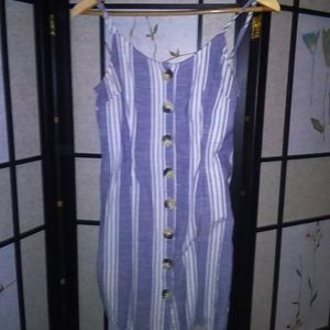 Dry Goods/ Derek Hart size medium spaghetti strapped button down mini dress